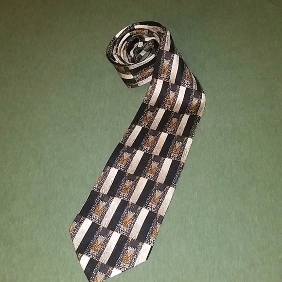 JOHN CLARENDON Silk Tie - Picture 1 of 5
